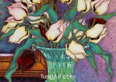 B-14 Tulips in Vase