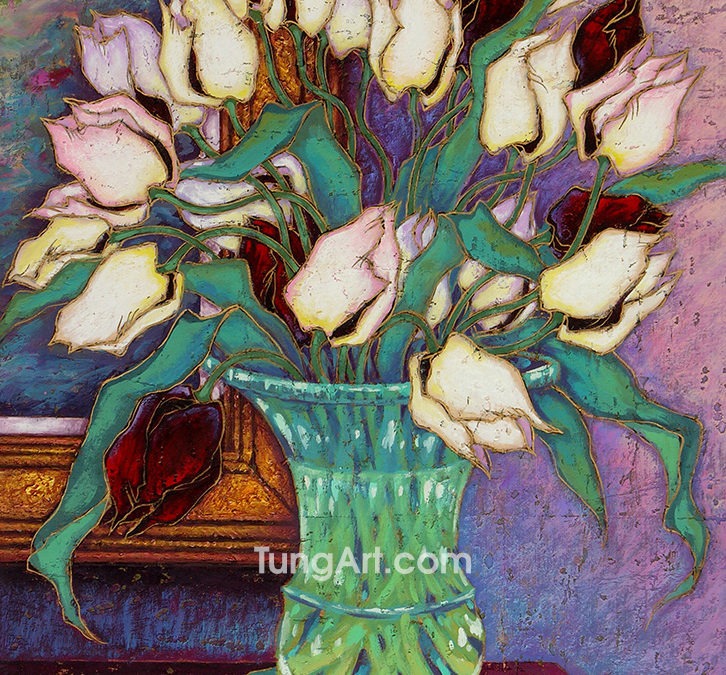 B-14 Tulips in Vase