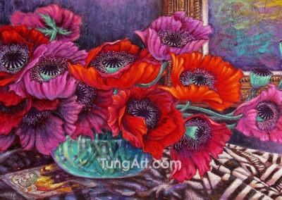 O-3 Poppies in Vase